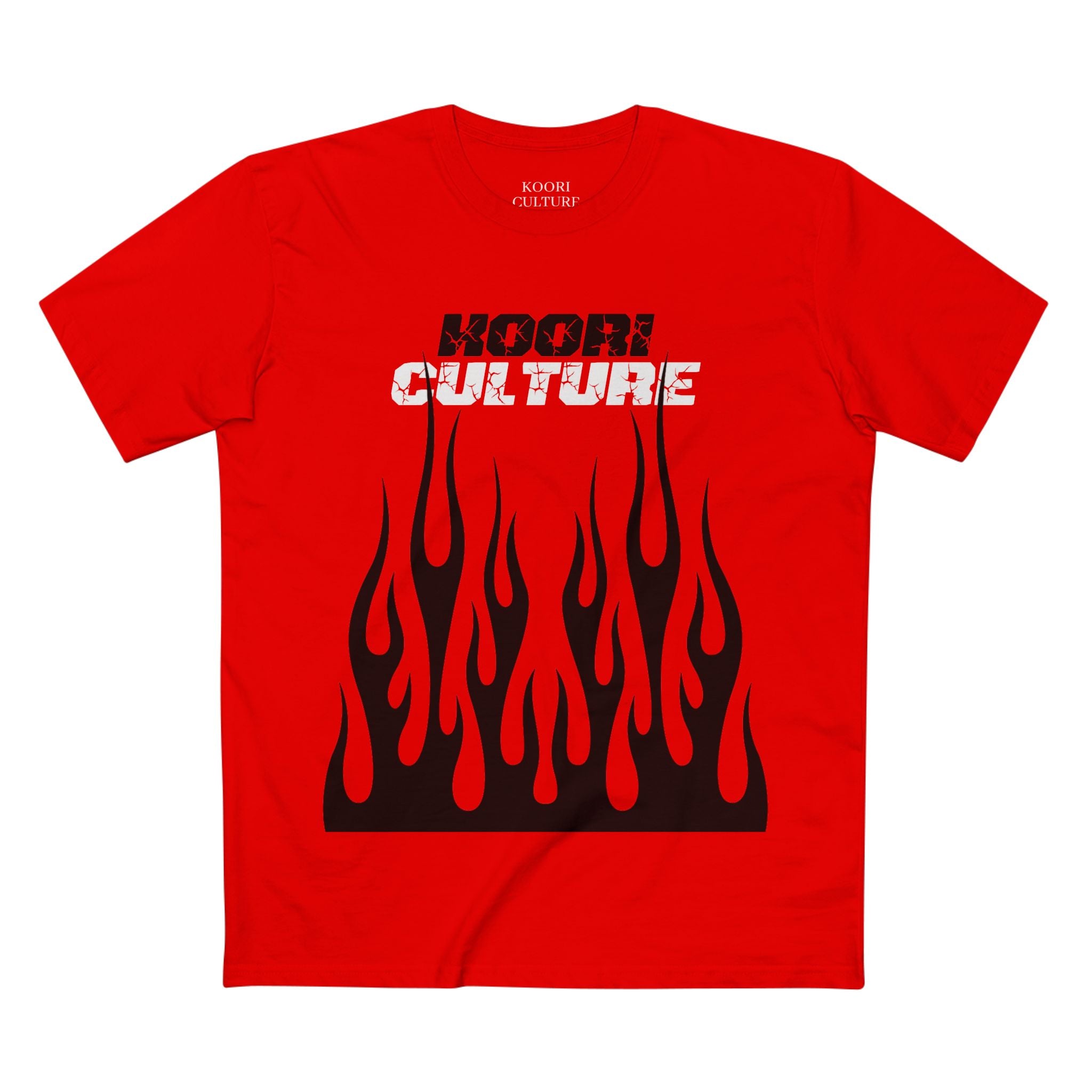 KooriCulture Flame x Native Skull Staple Tee