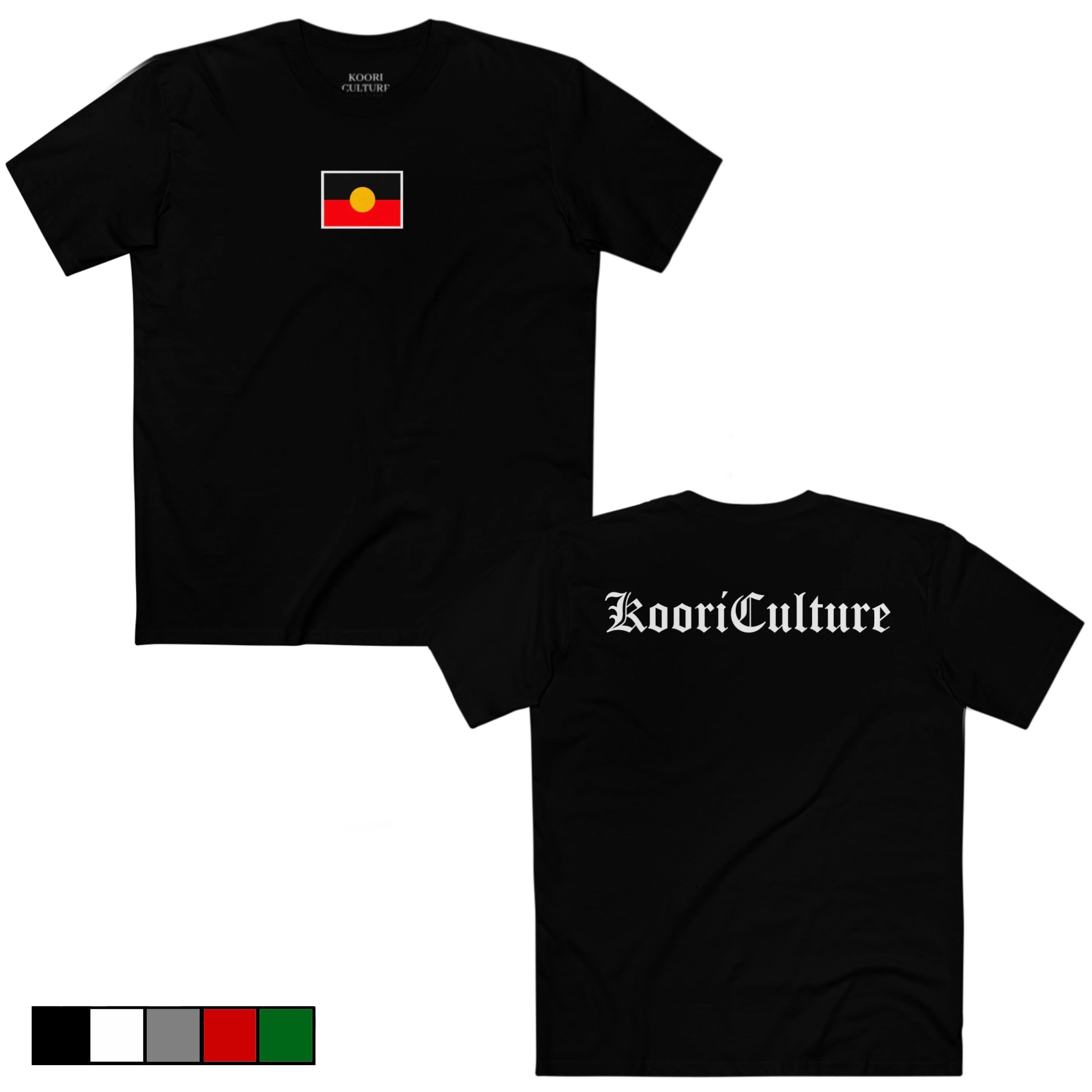 Men’s Aboriginal Flag x Koori Culture Staple Tee 5 colours