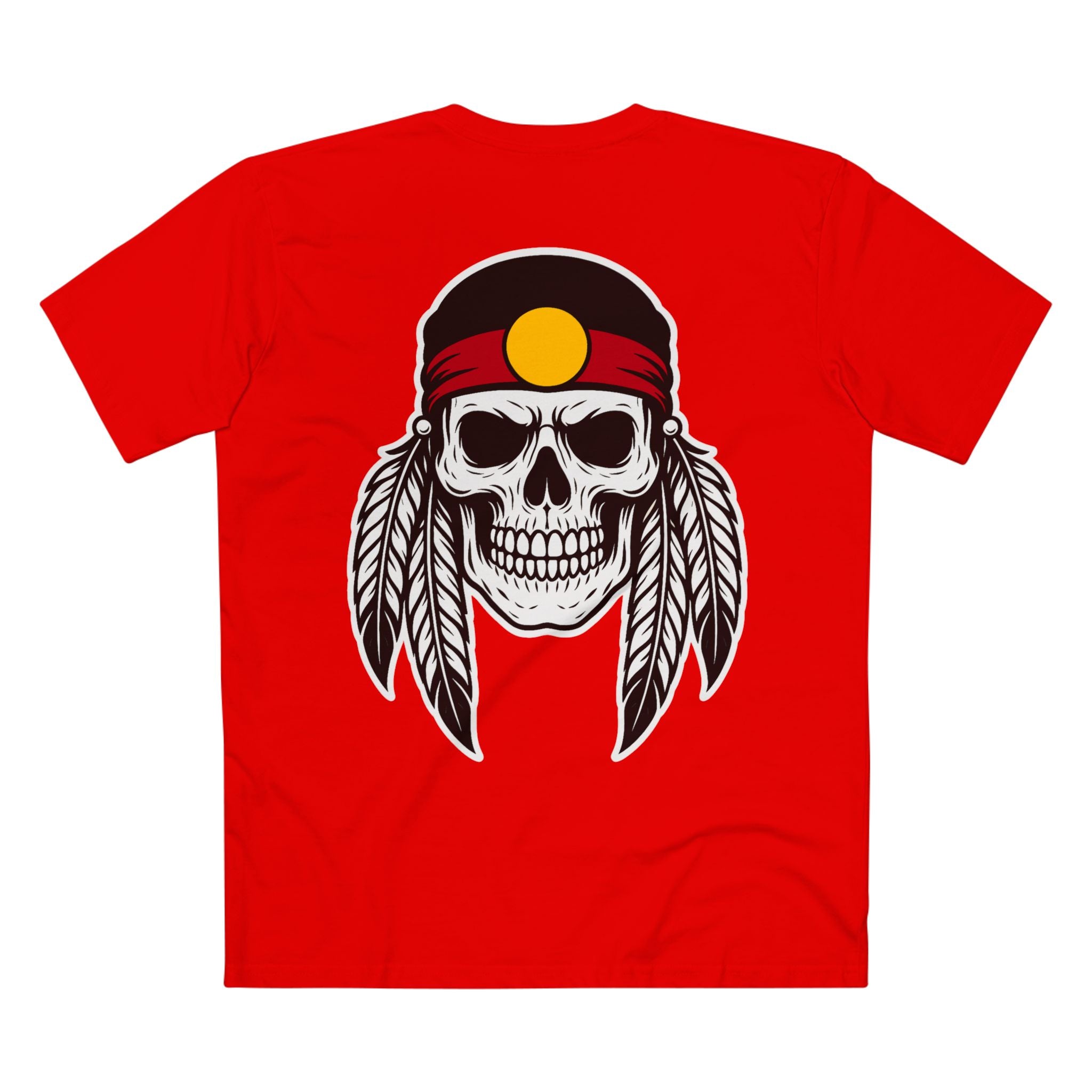 KooriCulture Flame x Native Skull Staple Tee