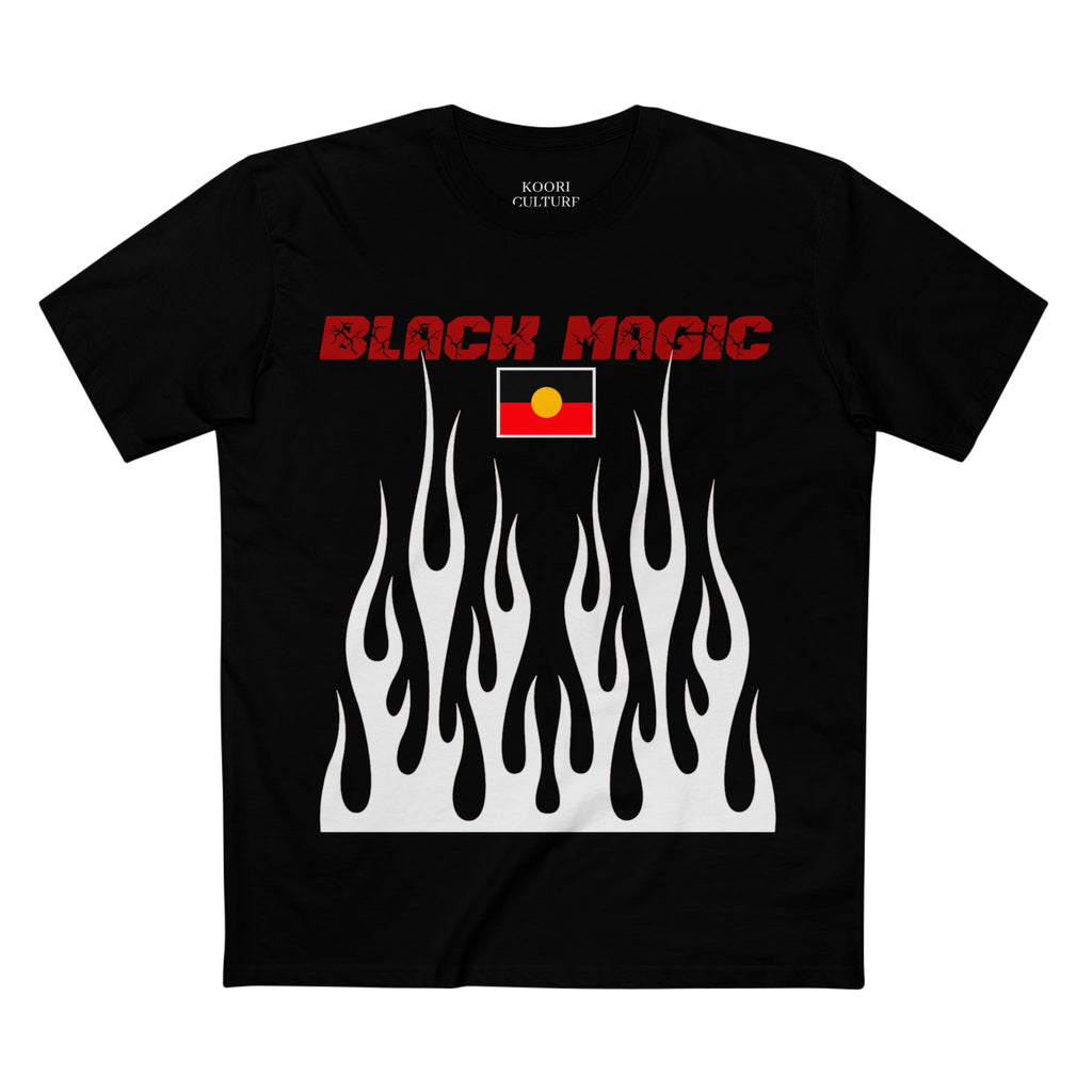 Black Magic Flame Staple Tee