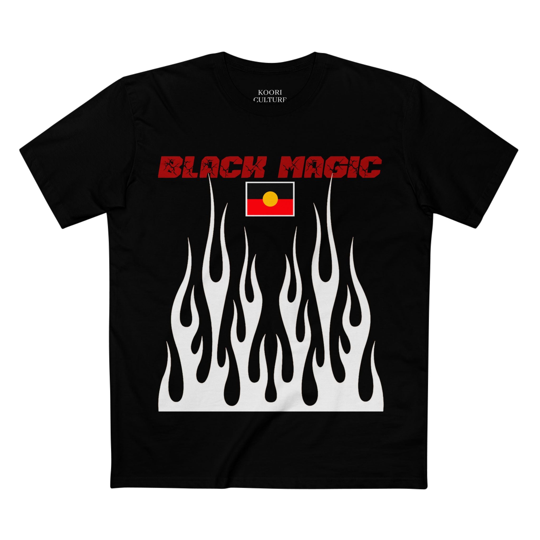 Black Magic Flame Staple Tee